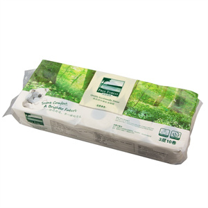 洁云自由森林210节卷纸卫生纸环保纸Z110001原色自然本色10提整箱
